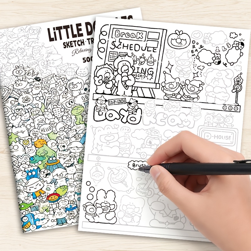 Adult Coloring Book Stress Relief - Stress-Relief Doodles Coloring Book For Adults