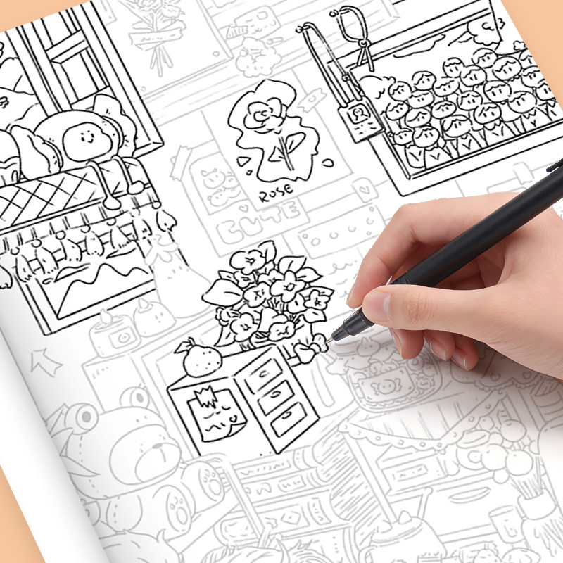 Stress-Relief Doodles Coloring - Adult Coloring Book Stress Relief recension och pris