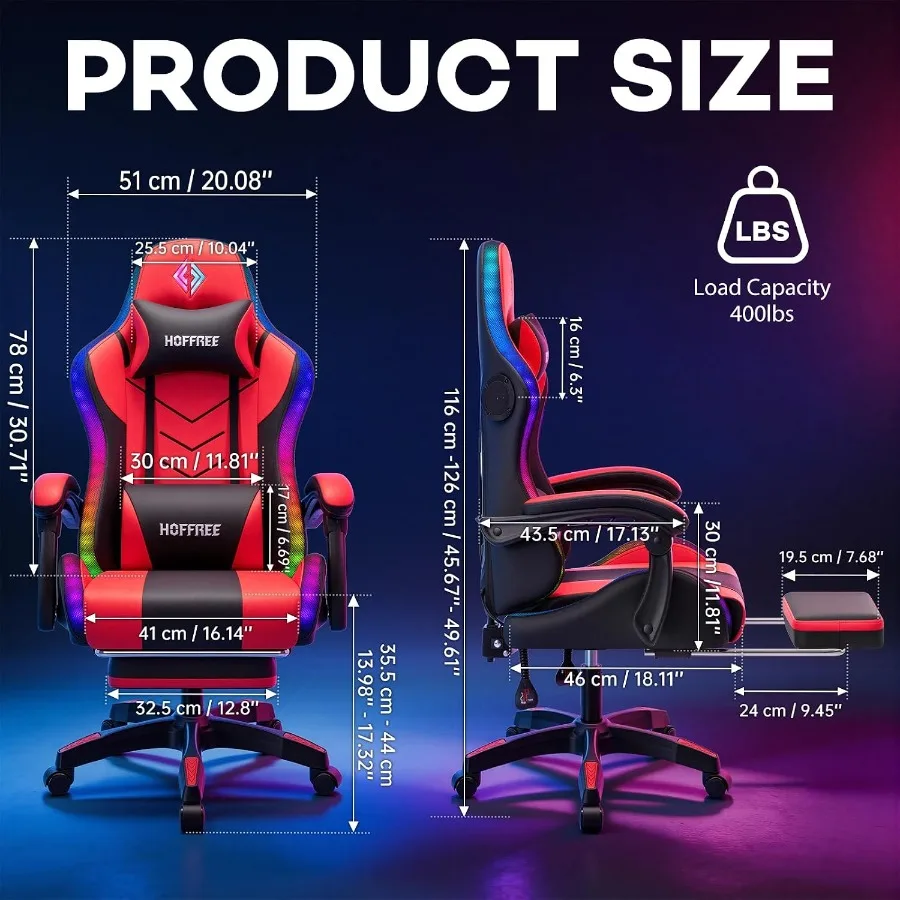 RGB Gaming Chair with Speakers - Music recension och pris