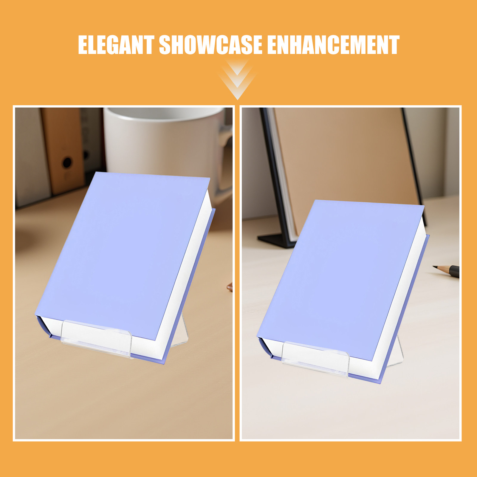 6 Pcs Acrylic Book Display Rac - Clear Acrylic Book Stand Holder recension och pris