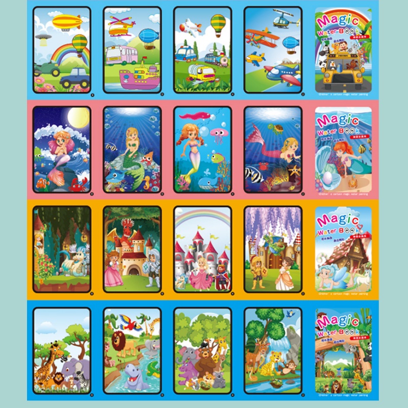 Magic Water Drawing Book Child - Reusable Water Magic Coloring Book recension och pris