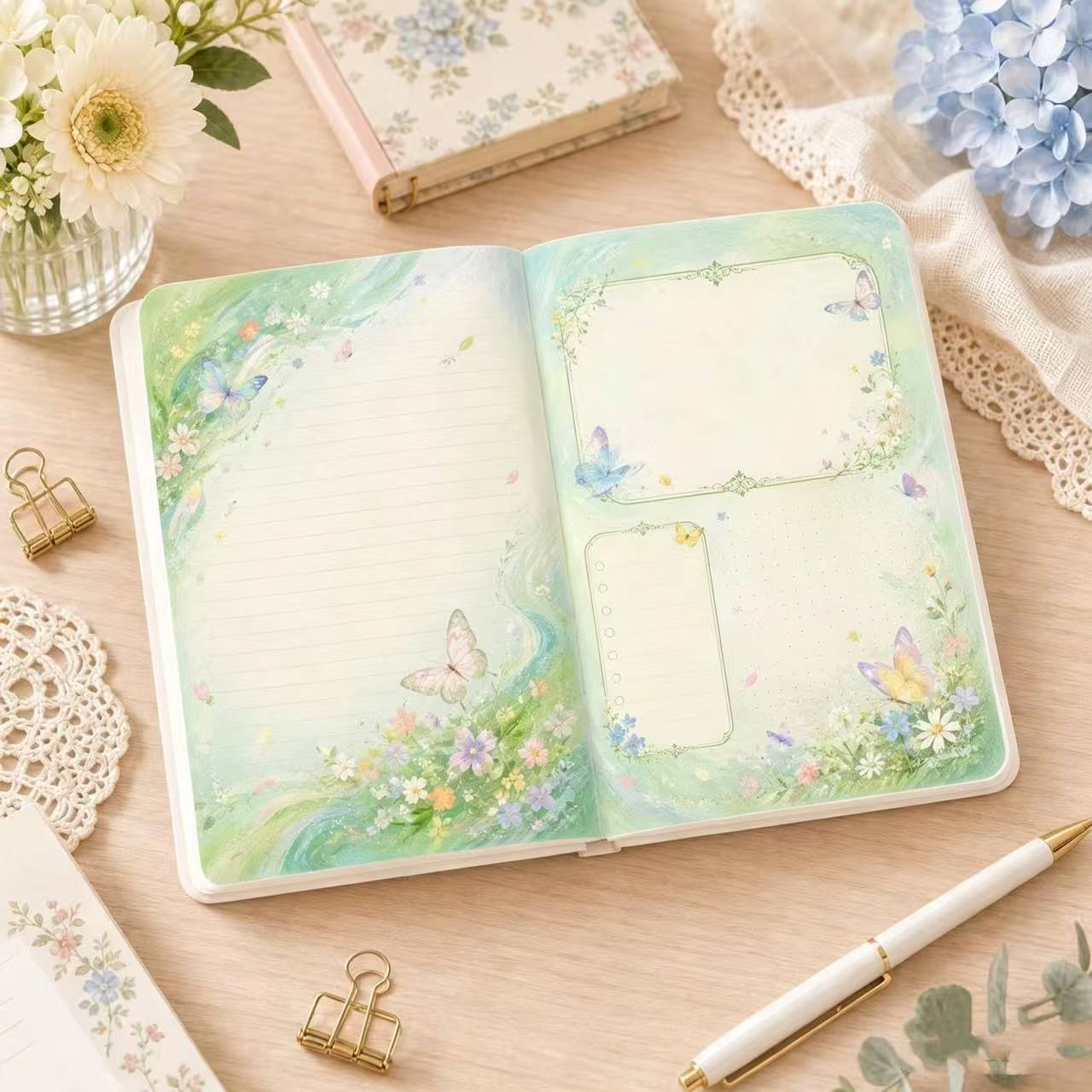 Vintage Butterfly Leather Note - Vintage Leather Journal Notebook recension och pris
