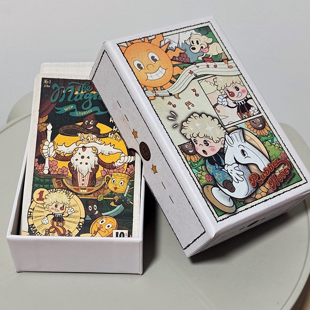 Vintage Rubber Hose Tarot Deck - Tarot Deck With Guidebook recension och pris