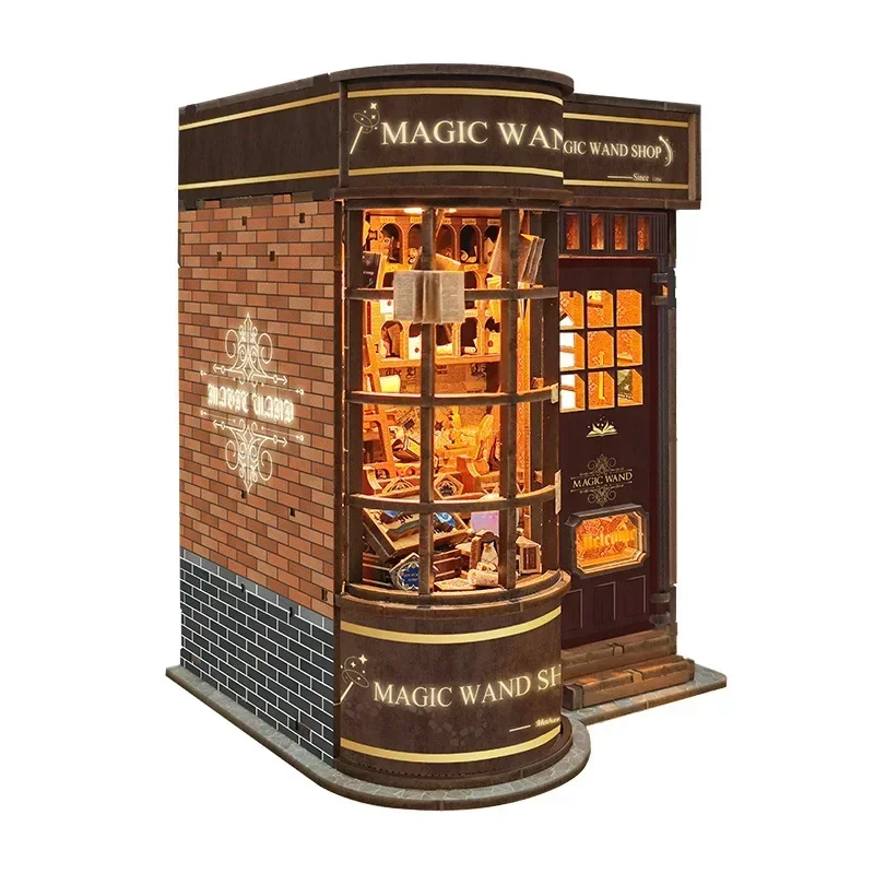 DIY Wooden Miniature Model Kit - Diy Wooden Book Nook Kit Shelf Insert recension och pris