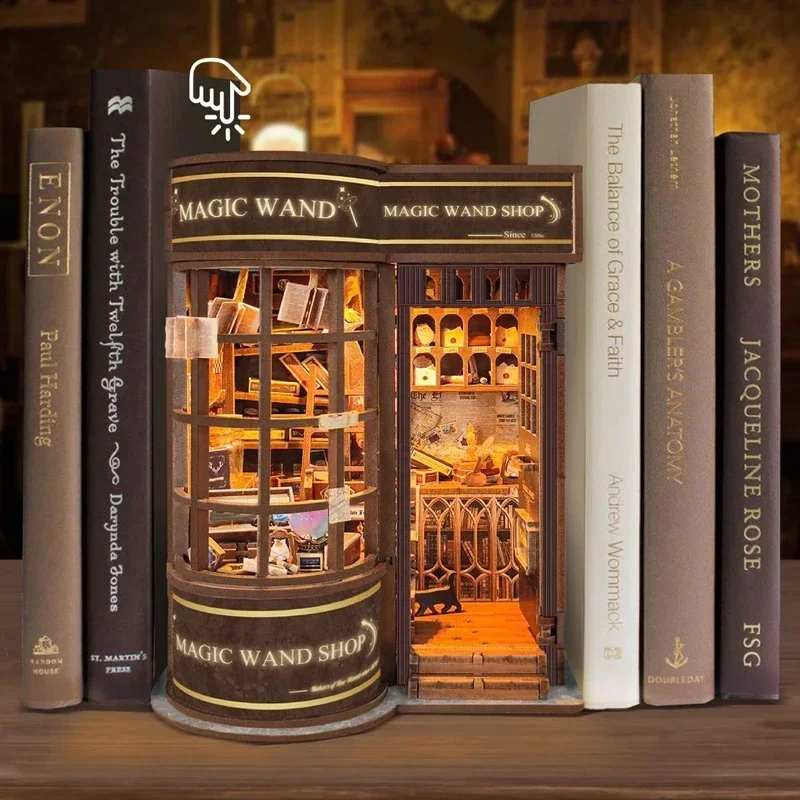 DIY Wooden Miniature Model Kit - Diy Wooden Book Nook Kit Shelf Insert recension och pris