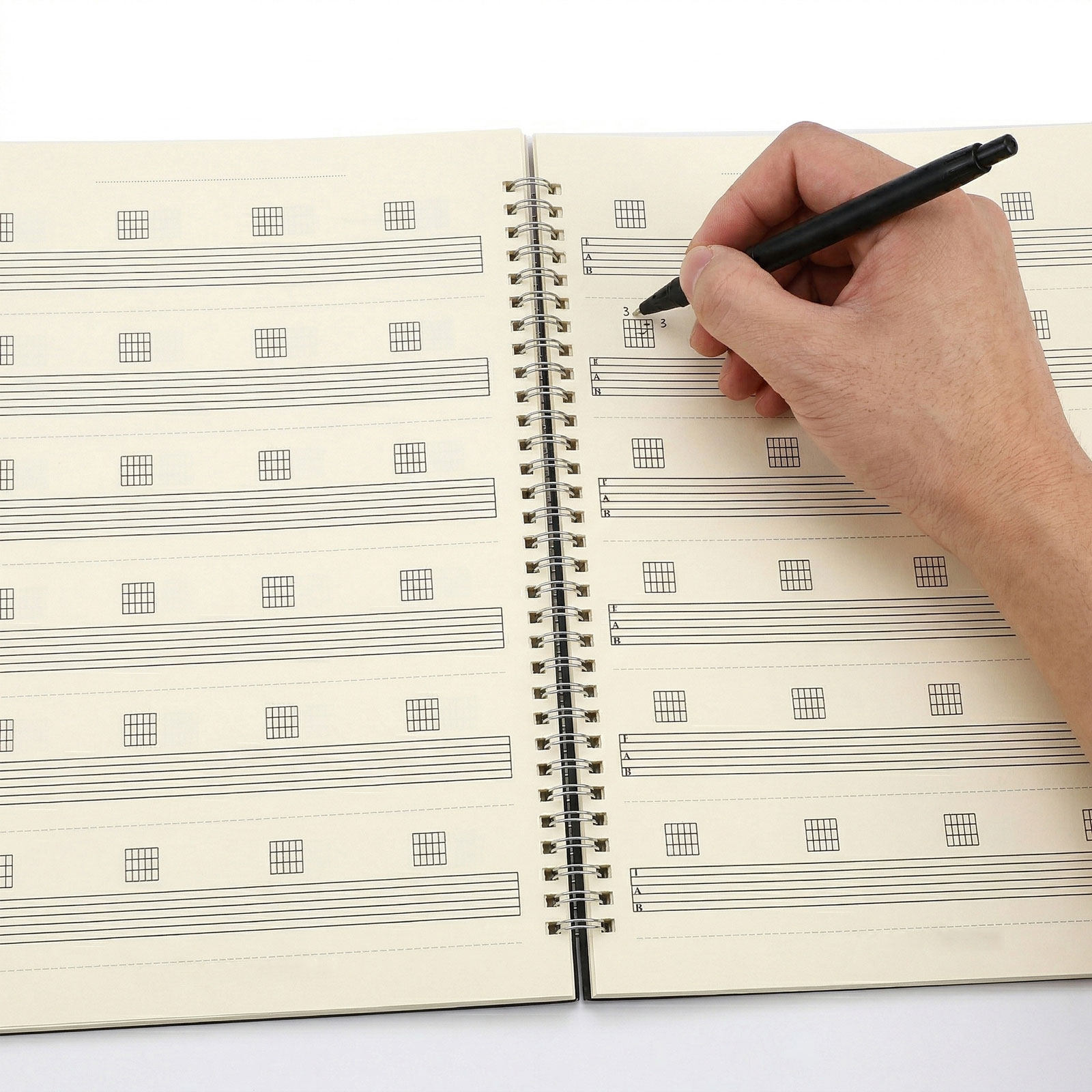 2Pcs Guitar Tab Manuscript Not - Blank Sheet Music Notebook recension och pris