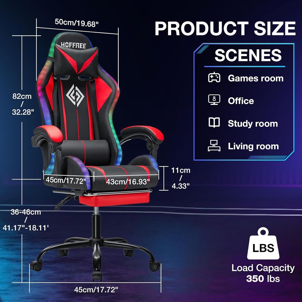 RGB Gaming Chair with Bluetoot - Music recension och pris