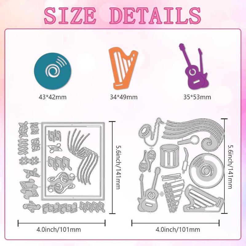 2pcs 27 Styles Musical Note Cu - Blank Sheet Music Notebook recension och pris
