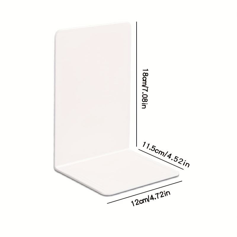 8pcs Clear Acrylic Bookends, L - Clear Acrylic Book Stand Holder recension och pris