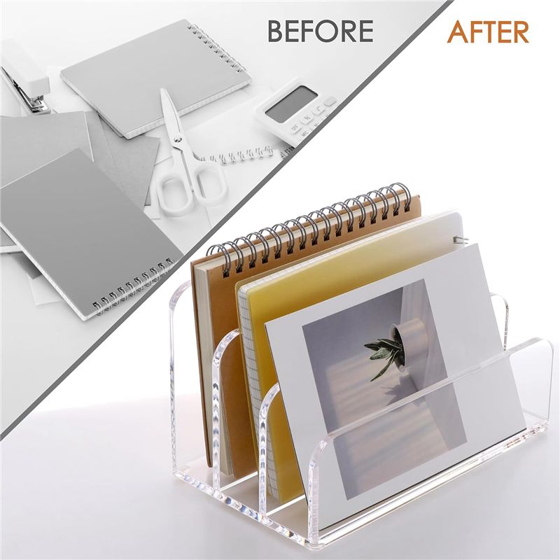 Voltvibe-3 Sections Clear Acry - Clear Acrylic Book Stand Holder recension och pris